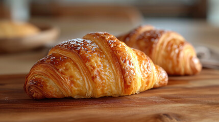 croissant product photo well decorated