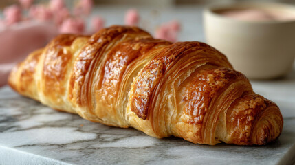 croissant product photo well decorated
