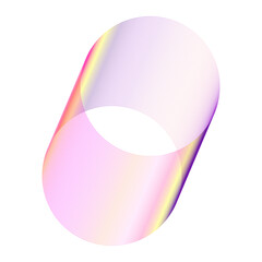 An abstract cut out transparent futuristic gradient streak design element.