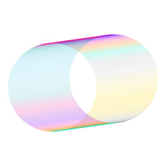 Obraz premium An abstract cut out transparent futuristic gradient streak design element.