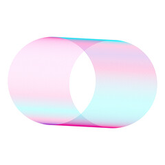 Obraz premium An abstract cut out transparent futuristic gradient streak design element.
