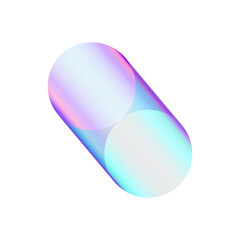 An abstract cut out transparent futuristic gradient streak design element.