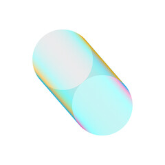 An abstract cut out transparent futuristic gradient streak design element.