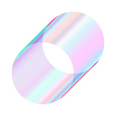 Obraz premium An abstract cut out transparent futuristic gradient streak design element.