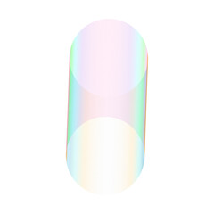 An abstract cut out transparent futuristic gradient streak design element.