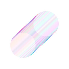 An abstract cut out transparent futuristic gradient streak design element.