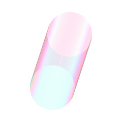 An abstract cut out transparent futuristic gradient streak design element.