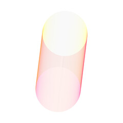 An abstract cut out transparent futuristic gradient streak design element.