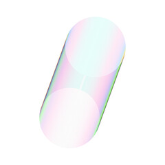 An abstract cut out transparent futuristic gradient streak design element.