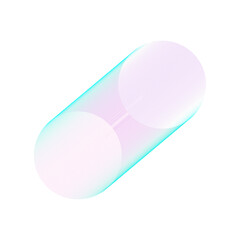 An abstract cut out transparent futuristic gradient streak design element.