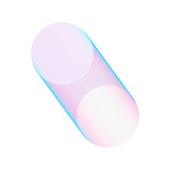 An abstract cut out transparent futuristic gradient streak design element.