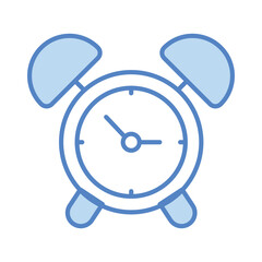 Alarm Clock icon isolate white background vector stock illustration