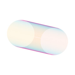 An abstract cut out transparent futuristic gradient streak design element.