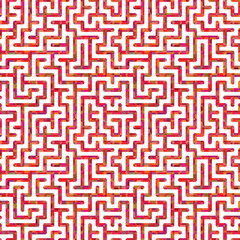 Seamless pattern, abstract maze, geometric vector background	