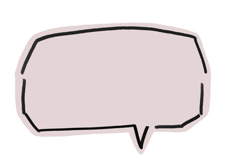 手書きの四角い吹き出し