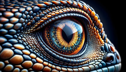 Naklejka premium Eye Close-Up