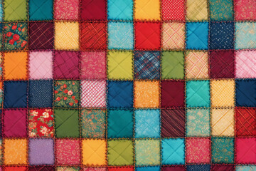The Patchwork fabric. Multicolor Fabric Backgrounds with Artistic Flair 