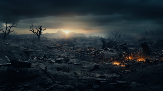 環境破壊された世界