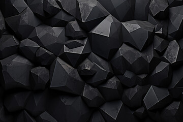 Black Stone Pebble Background: A Minimalist Natural Texture