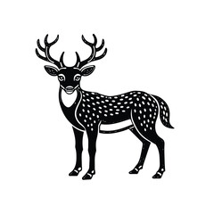 Deer graphic vector EPS