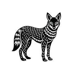 Coyote graphic vector EPS