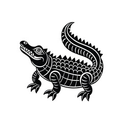 Crocodile graphic vector EPS