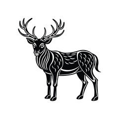 Elk graphic vector EPS