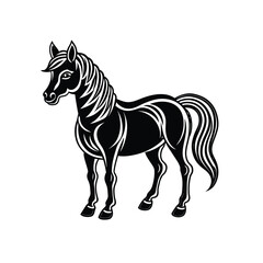 Horse graphic vector EPS