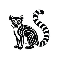 Lemur graphic vector EPS