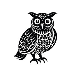 Owl graphic vector EPS