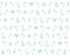 National Doctors Day medical background pattern