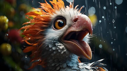 Anthropomorphic Animal Photo Generated with AI Tools