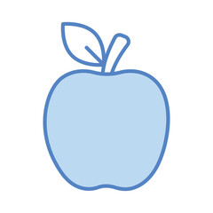 Apple icon isolate white background vector stock illustration