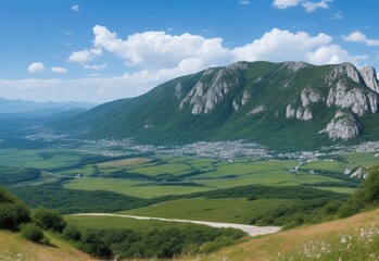 Fototapeta premium fantastic view of the nature reserve monte cofa