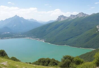 fantastic view of the nature reserve monte cofa