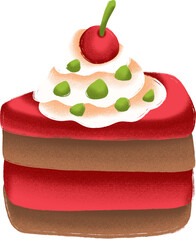 Sweet Cute Cake Illustrations