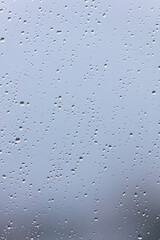 rain drops on the window surface