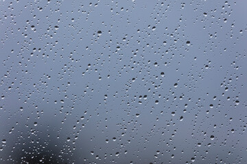 rain drops on the window surface