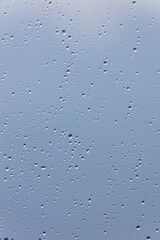 rain drops on the window surface