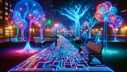 Neon Serenity Park