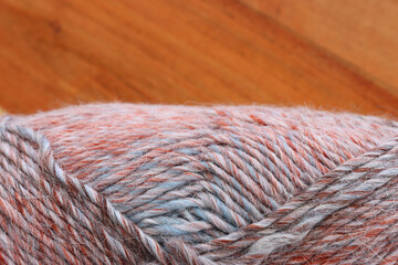 brown warm and cozy yarn ball of alpaca wool