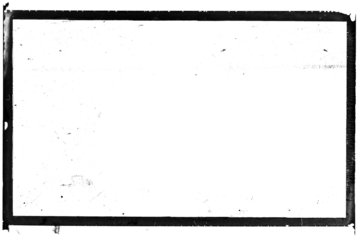 Vintage photo film frame of a middle format camera with dusts and scratches on transparent background (png image)