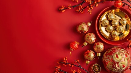 Cultural Opulence Elegant Photo Showcasing the Richness of Chinese Culture