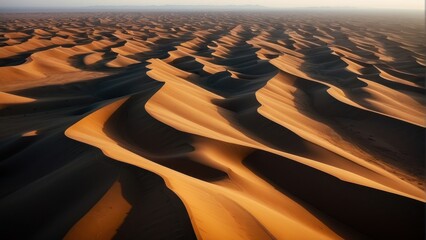 Fototapeta na wymiar Sand dunes, Sahara Desert, Morocco, North Africa, generative, AI.