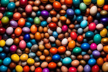 Fototapeta na wymiar colorful background with easter eggs