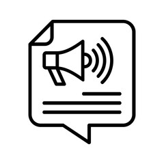 Marketing line icon Illustration vector grapic