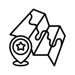 Location line  icon Illustration vector grapic