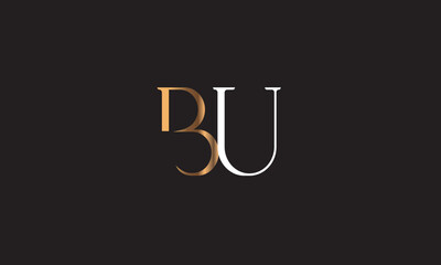 BU, UB, U, B Abstract Letters Logo Monogram