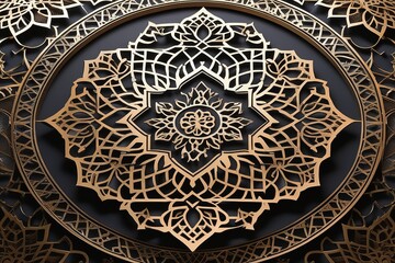 3d rendering illustration papercut,ramadan art luxury background, ulta detailed, perfect composition ultra high resolution,intricate detail,space for text or message,ai generated
