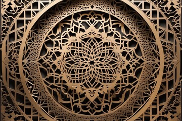Obraz premium 3d rendering illustration papercut,ramadan art luxury background, ulta detailed, perfect composition ultra high resolution,intricate detail,space for text or message,ai generated
